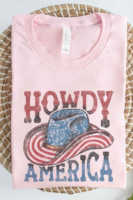 HOWDY AMERICA USA GRAPHIC PLUS SIZE TEE
