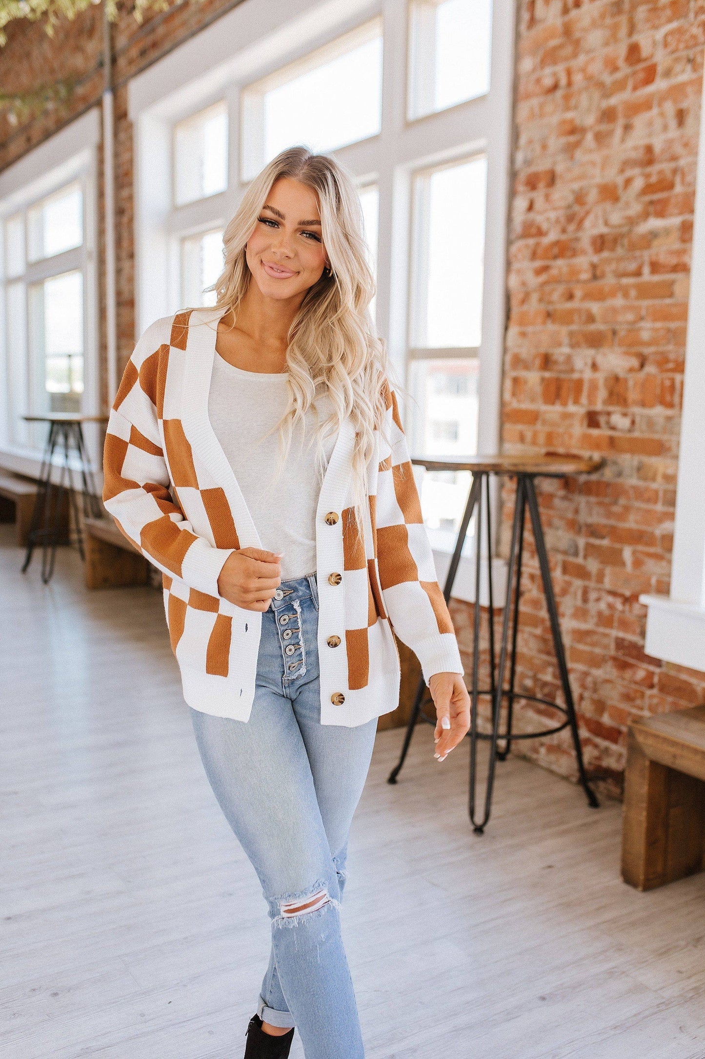 Checkered Button