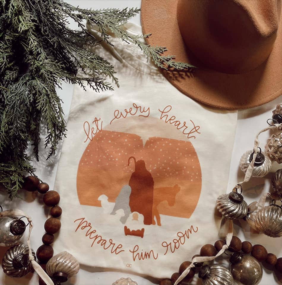 Nativity Christmas Graphic "Let Every Heart Prepare.