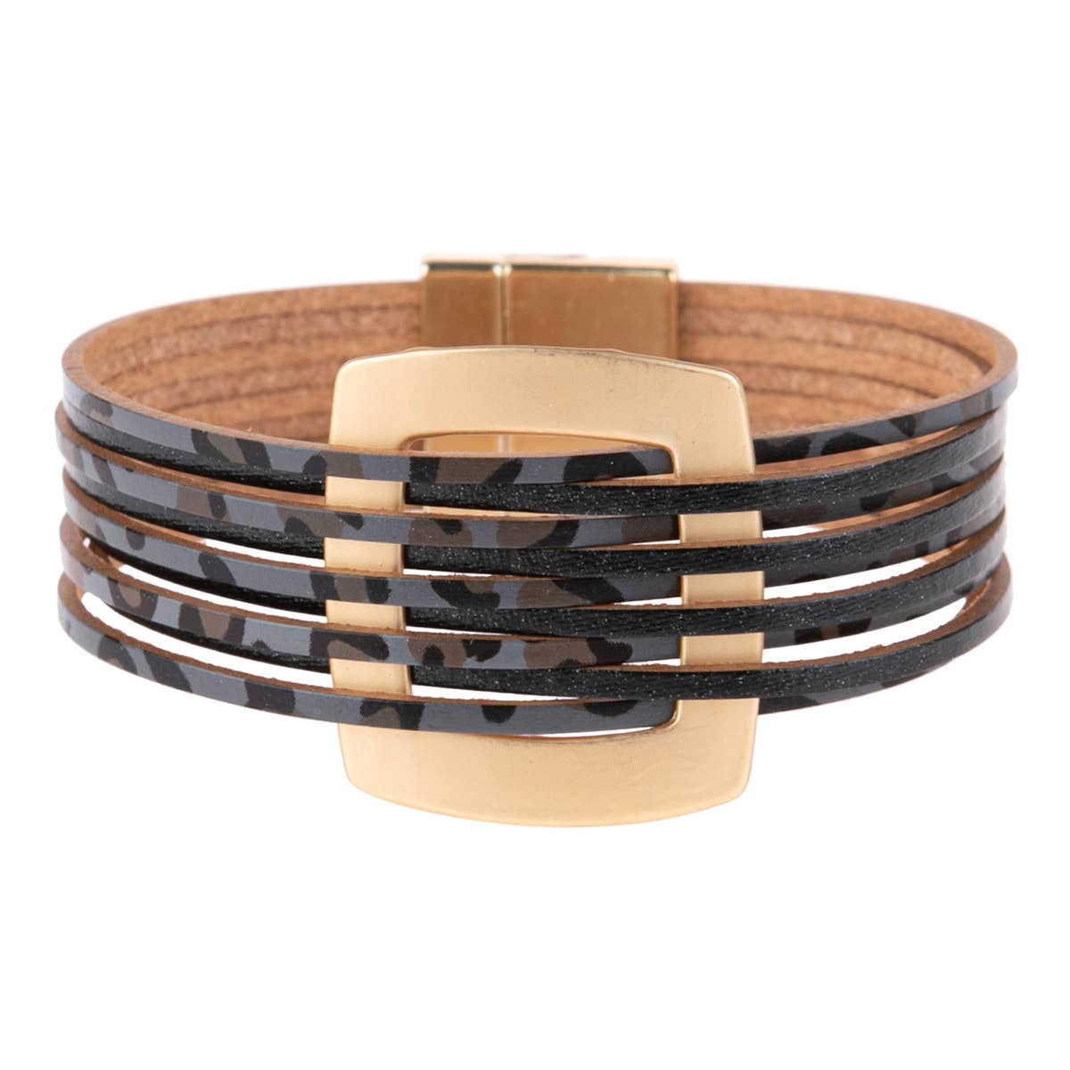 LEOPARD LEATHER BRACELET