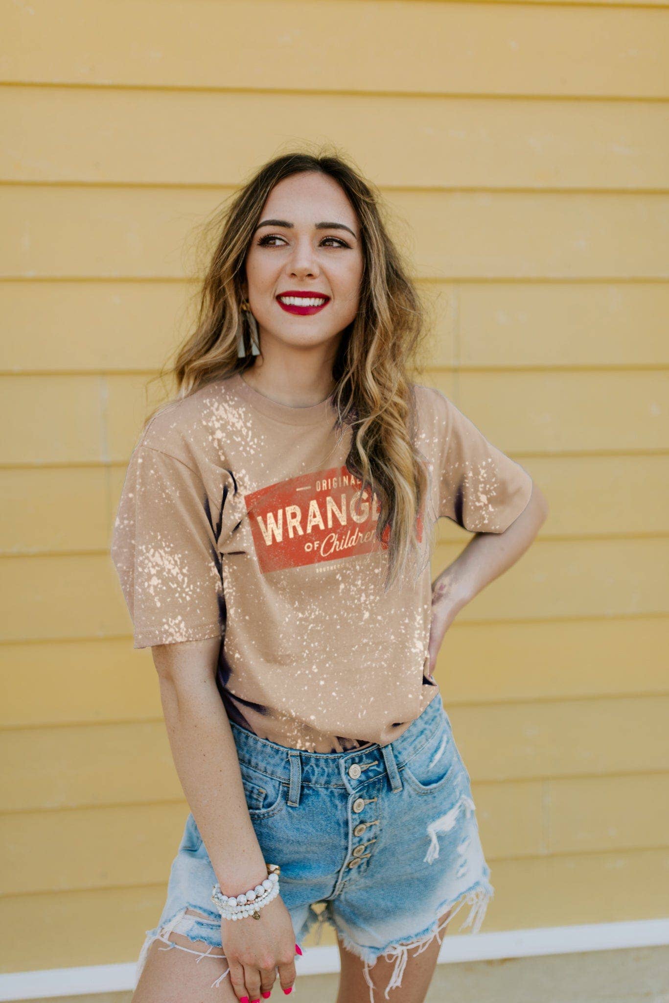 Wrangler of Children Bleached Tee: