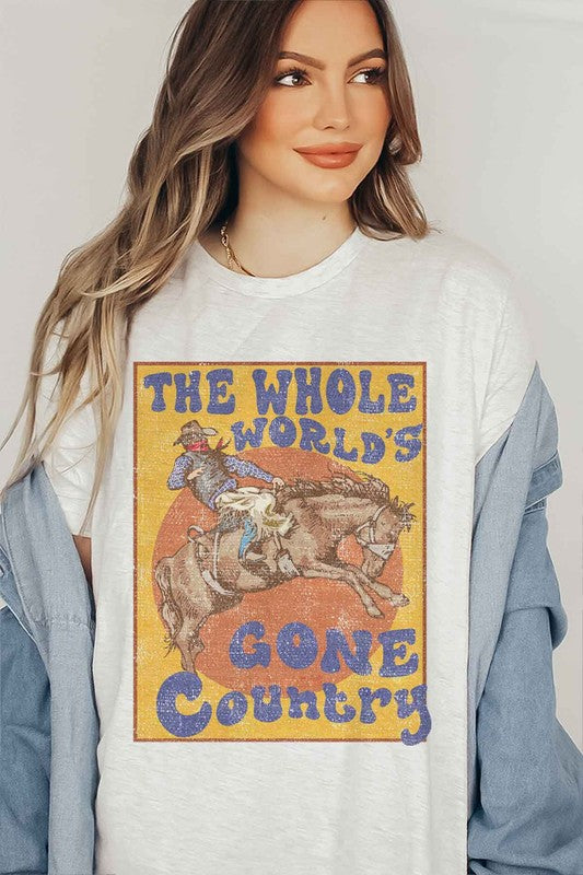 COUNTRY WORLD GRAPHIC TEE / T-SHIRT