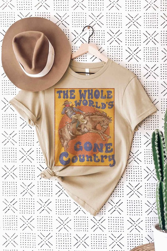 COUNTRY WORLD GRAPHIC TEE / T-SHIRT