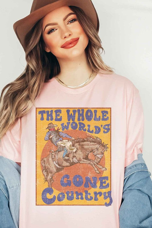 COUNTRY WORLD GRAPHIC PLUS SIZE TEE