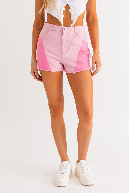 Color Blocked Shorts