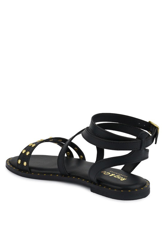 CORRIANE Studs Embellishment Strappy Sandals