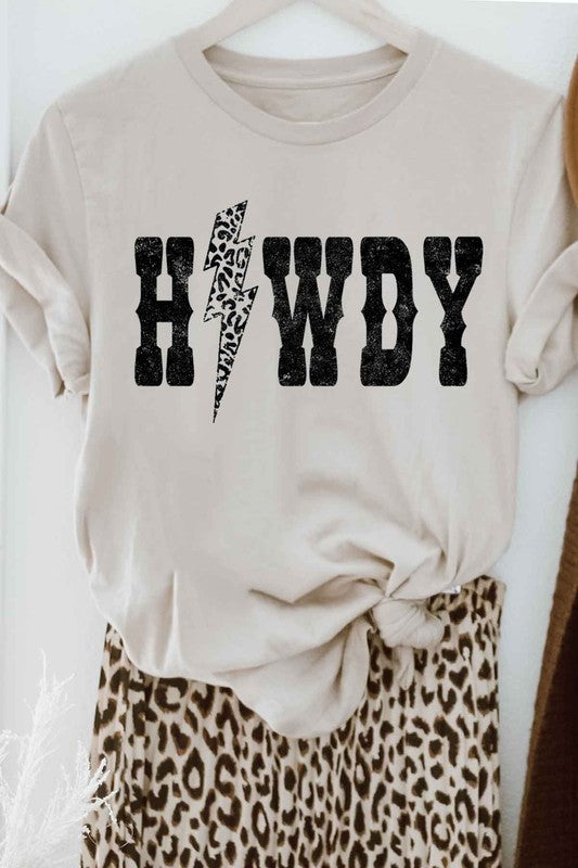 LEOPARD HOWDY GRAPHIC TEE / T-SHIRT