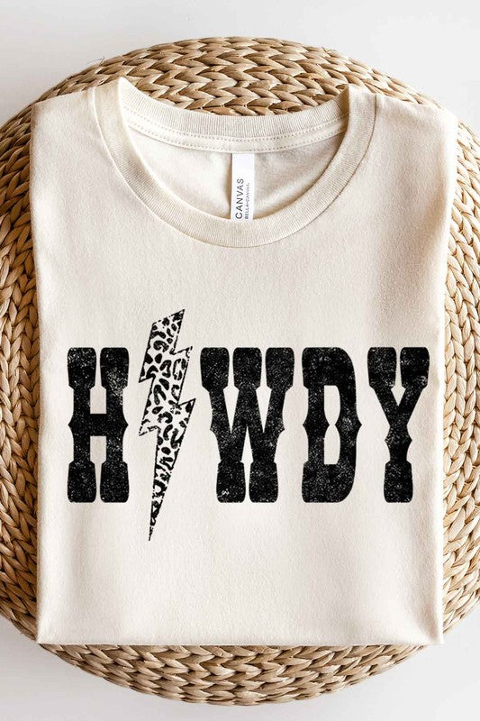 LEOPARD HOWDY GRAPHIC TEE / T-SHIRT