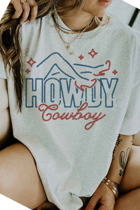 HOWDY COWBOY GRAPHIC TEE / T-SHIRT