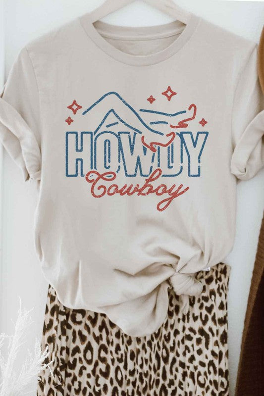 HOWDY COWBOY GRAPHIC TEE / T-SHIRT