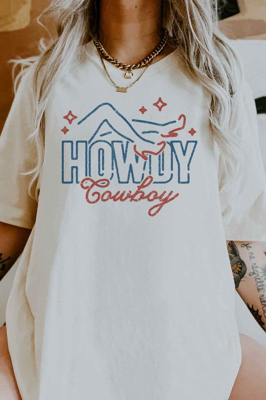 HOWDY COWBOY GRAPHIC TEE / T-SHIRT