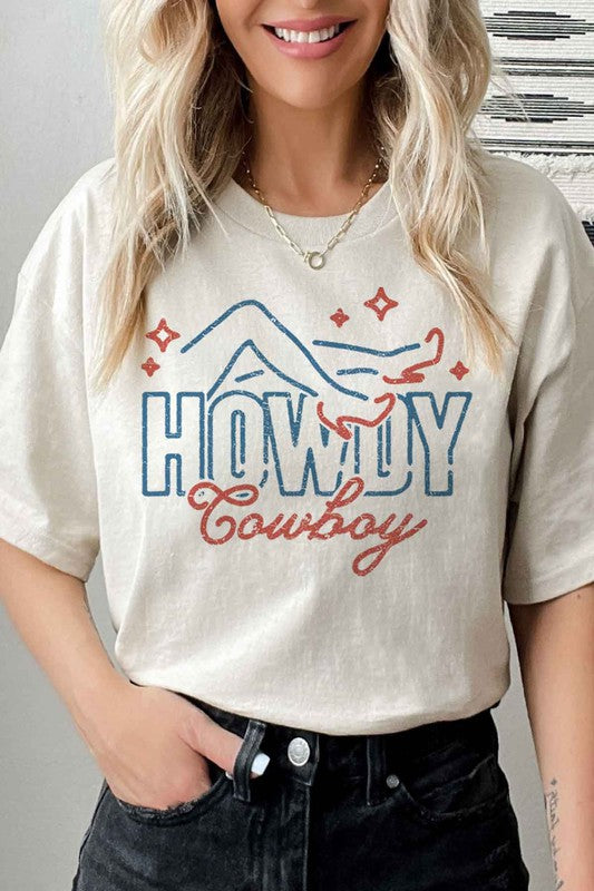 HOWDY COWBOY GRAPHIC TEE / T-SHIRT