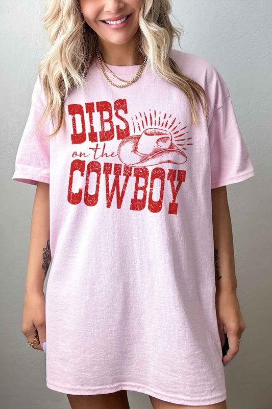 DIBS ON THE COWBOY OVERSIZED TEE  T-SHIRT