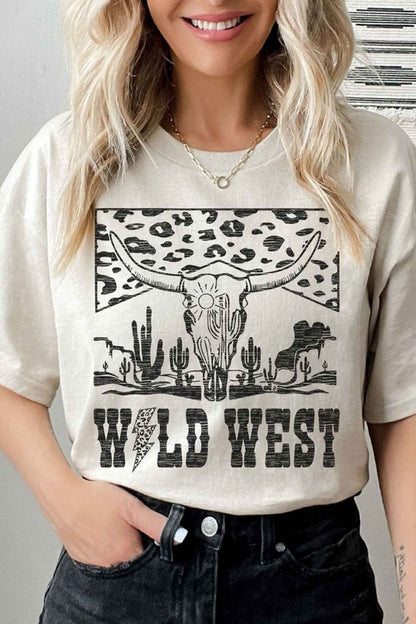 LEOPARD WILD WEST GRAPHIC TEE