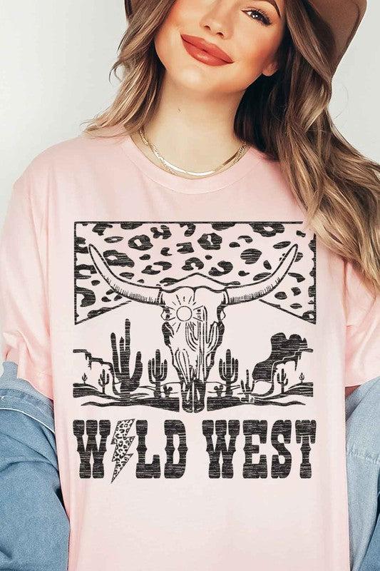 LEOPARD WILD WEST GRAPHIC TEE
