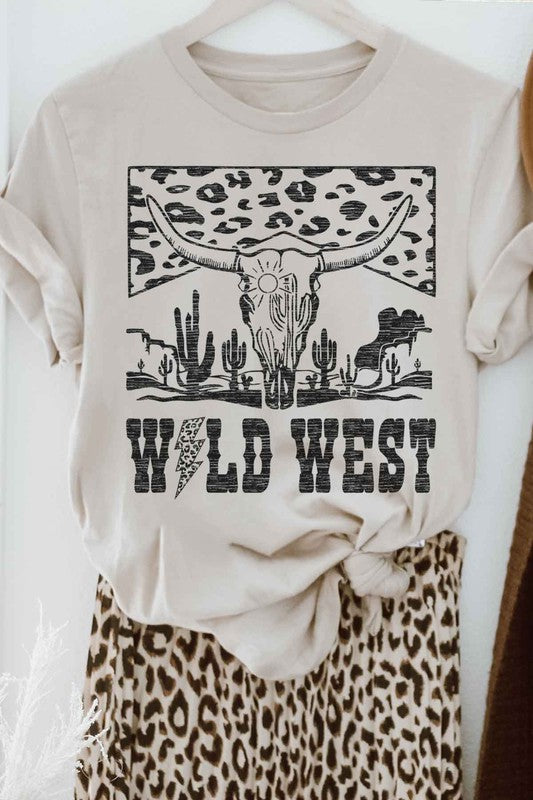 LEOPARD WILD WEST GRAPHIC TEE