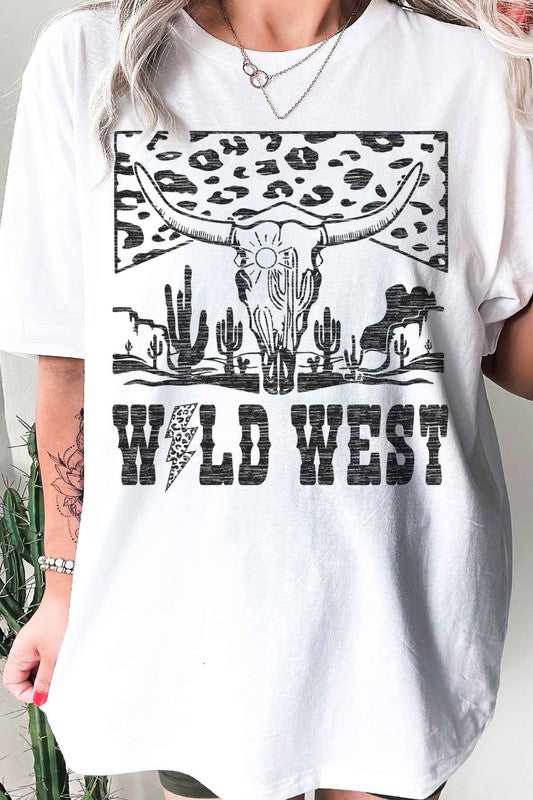 LEOPARD WILD WEST GRAPHIC TEE