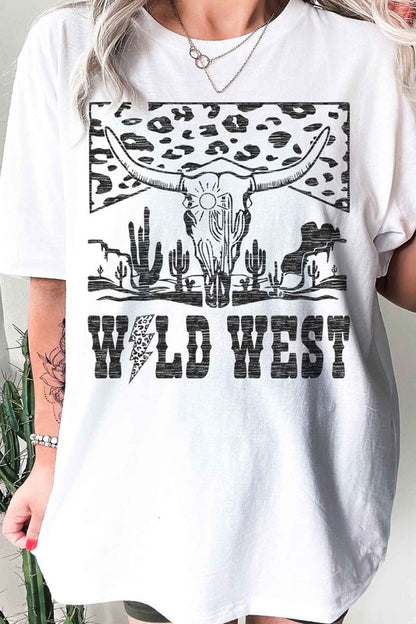 LEOPARD WILD WEST GRAPHIC TEE