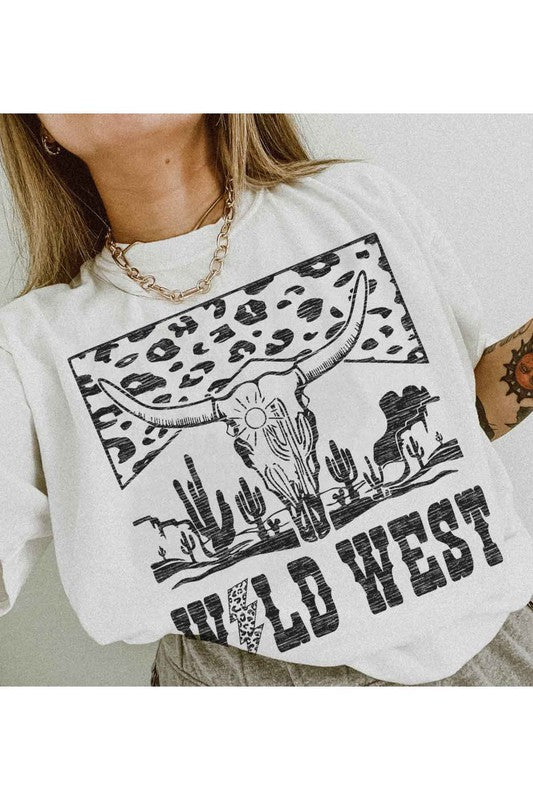 LEOPARD WILD WEST GRAPHIC TEE