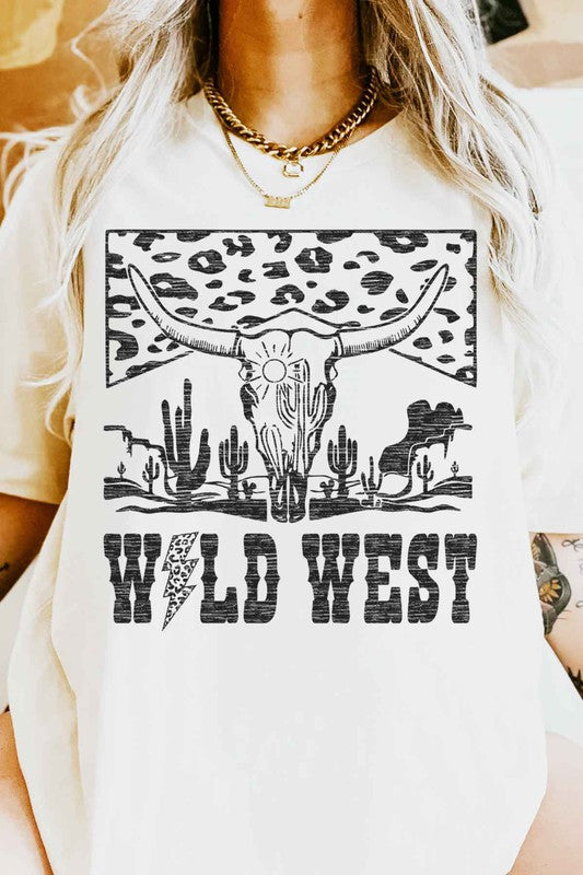 LEOPARD WILD WEST GRAPHIC TEE