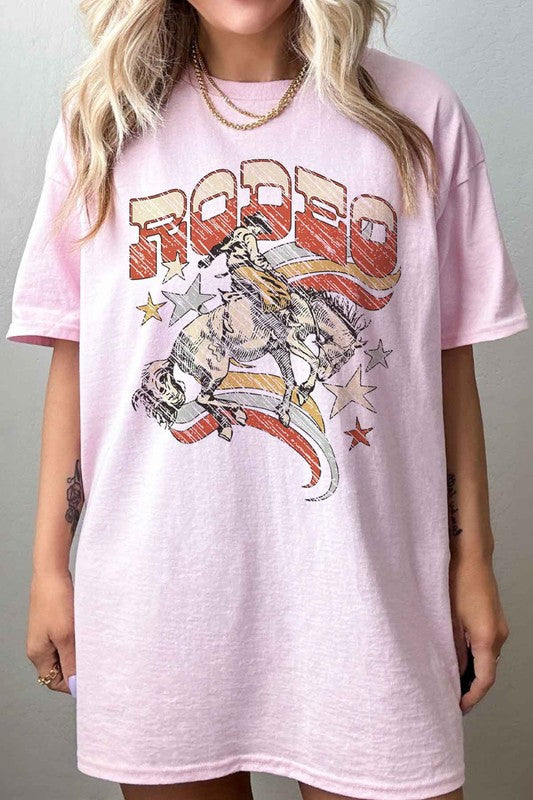 WESTERN RODEO COUNTRY OVERSIZED GRAPHIC TEE