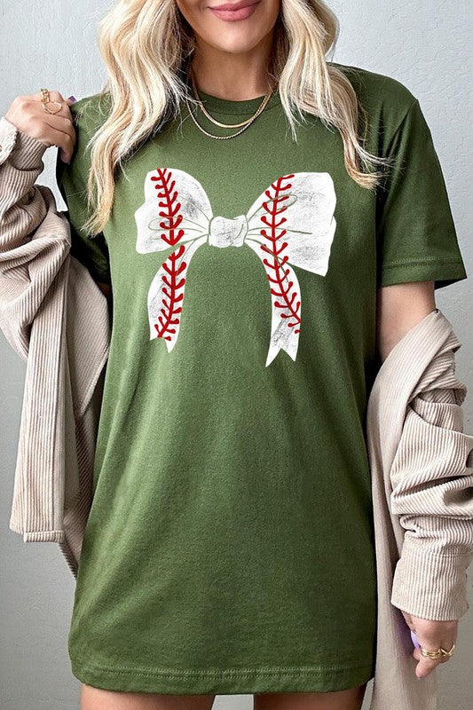 Coquette Bow Baseball Graphic T Shirts