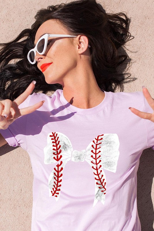 Coquette Bow Baseball Graphic T Shirts