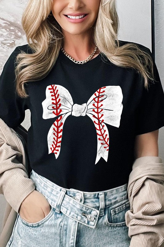 Coquette Bow Baseball Graphic T Shirts