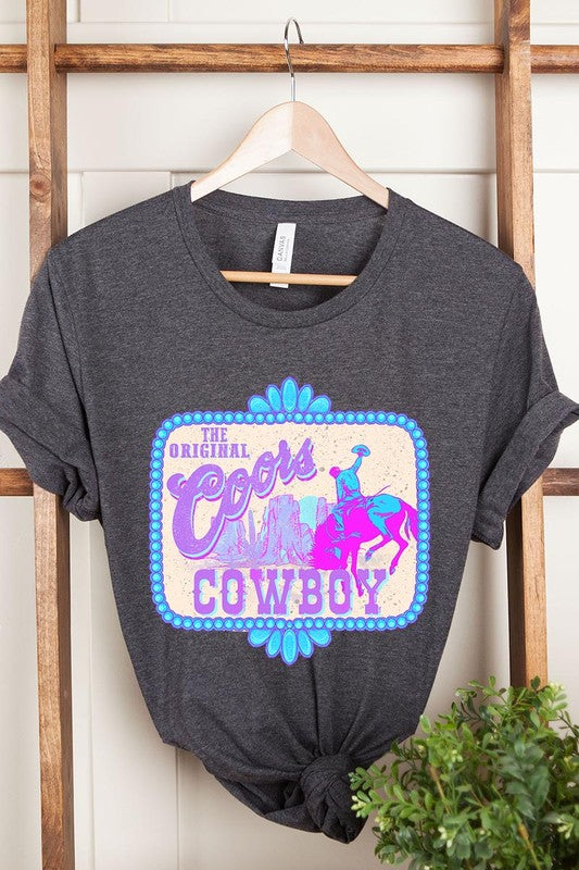 Coors Cowboy Western Graphic T Shirts