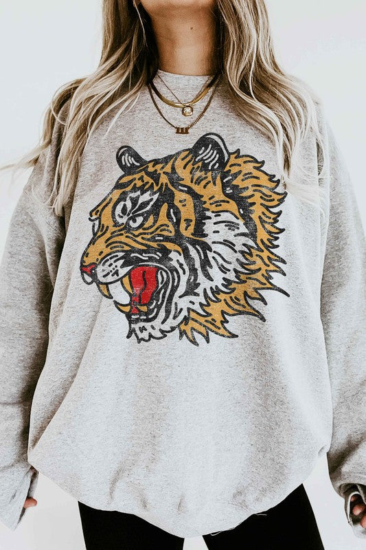 TIGER GRAPHIC SWEATSHIRT