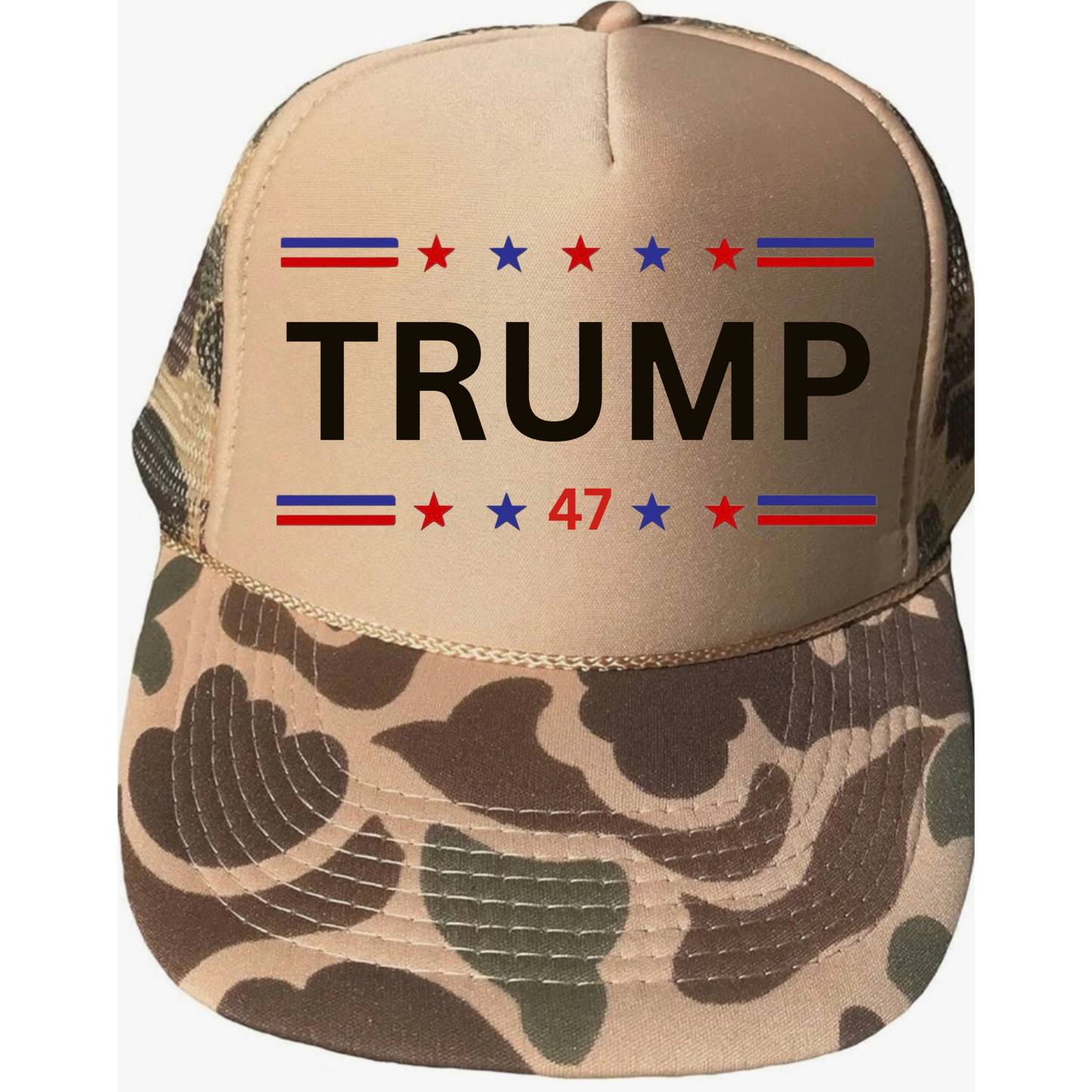 The Longhorn Hippie Co. - Trump 2024 Camo Trucker Hat