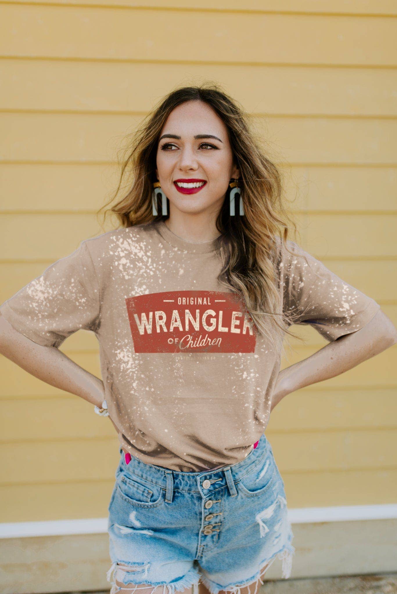 Wrangler of Children Bleached Tee: