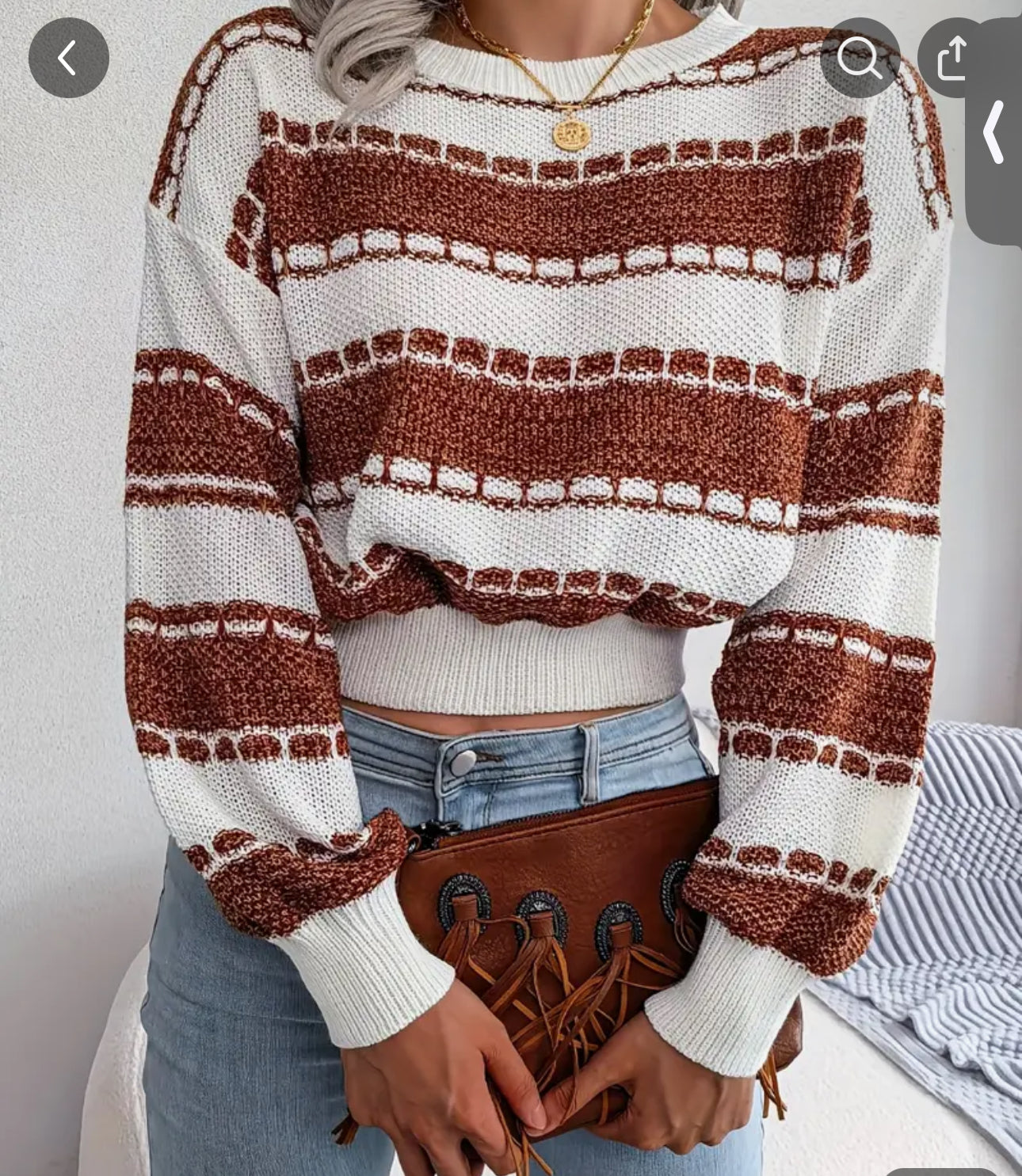Crop sweater