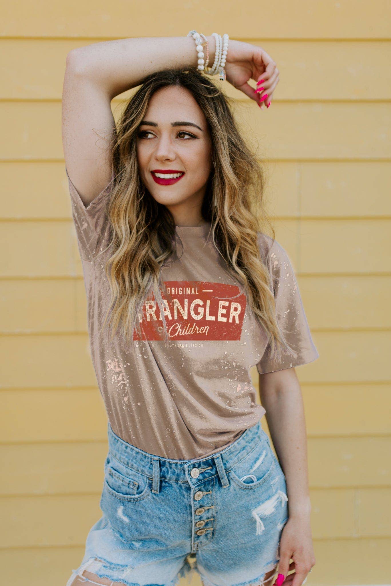 Wrangler of Children Bleached Tee: