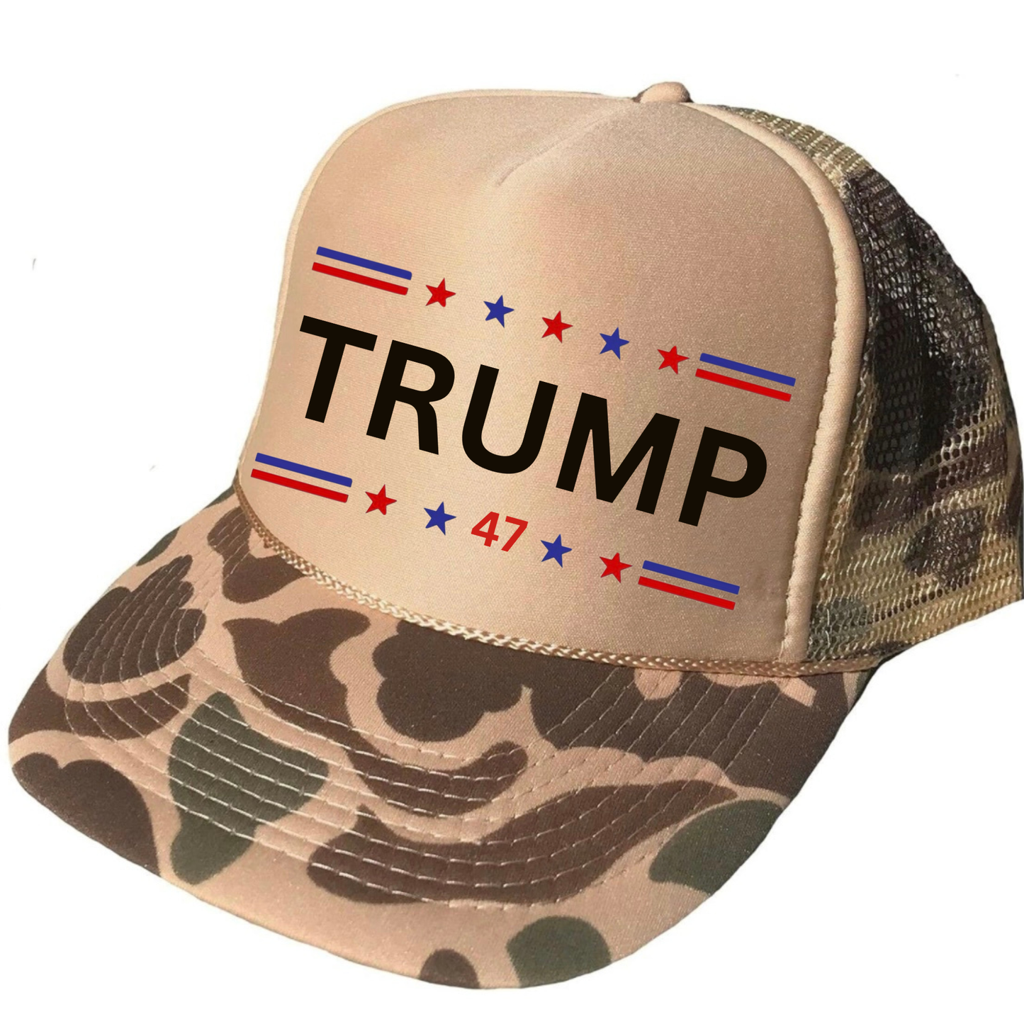 The Longhorn Hippie Co. - Trump 2024 Camo Trucker Hat