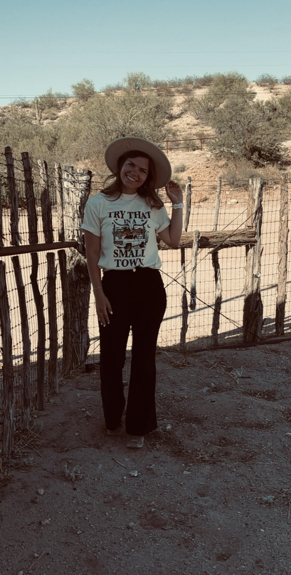 Try that in a small town t-shirt